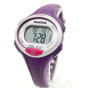 Timex Ironman Triathlon Women Indiglo Digital Watch Purple Silicone New Battery